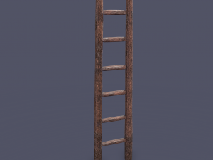 Medieval ladder 3D मॉडल