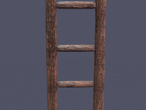 Medieval ladder 3D-Modell