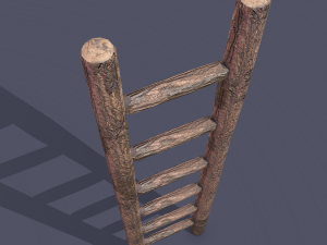 Medieval ladder 3D-Modell