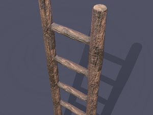 Medieval ladder 3D-Modell