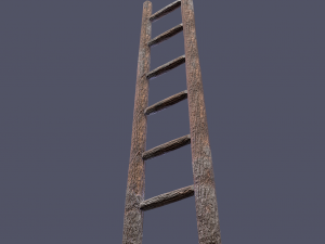 Medieval ladder 3D-Modell