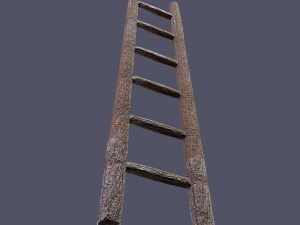 Medieval ladder 3D-Modell