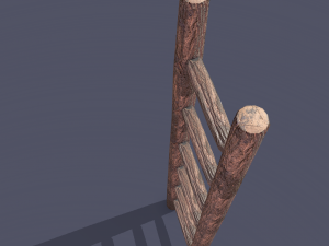 Medieval ladder 3D-Modell