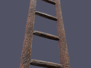 Medieval ladder 3D-Modell