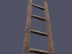 Medieval ladder 3D-Modell