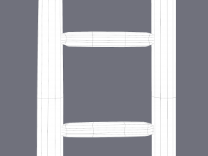 Medieval ladder 3D-Modell