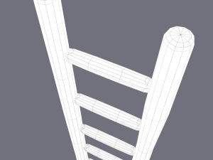 Medieval ladder 3D-Modell