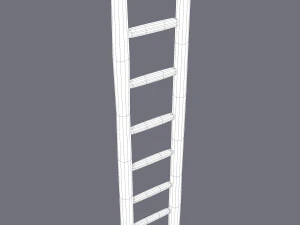 Medieval ladder 3D Model