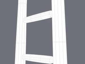 Medieval ladder 3D Model