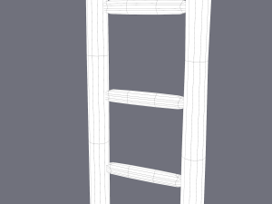 Medieval ladder 3D-Modell