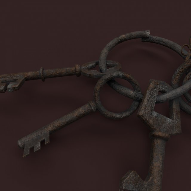 medieval keyes 3D Model .c4d .max .obj .3ds .fbx .stl .blend 