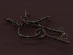 chiavi medievali Modello 3D