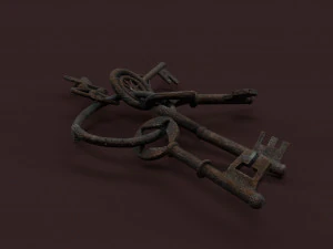 chiavi medievali Modello 3D
