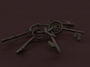 chiavi medievali Modello 3D