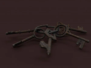 chiavi medievali Modello 3D