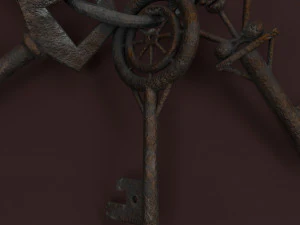 chiavi medievali Modello 3D
