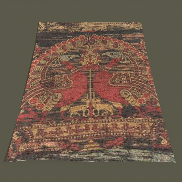 Ancient bird carpet Modèle 3D .c4d .max .obj .3ds .fbx .stl .blend 