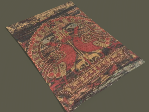Ancient bird carpet Modèle 3D