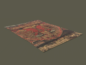 Ancient bird carpet Modèle 3D