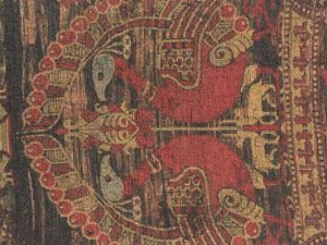 Ancient bird carpet Modèle 3D