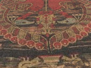 Ancient bird carpet 3D Model