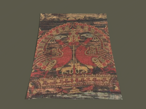 Ancient bird carpet Modèle 3D