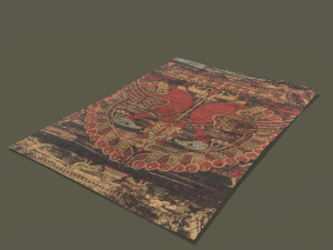 Ancient bird carpet Modèle 3D