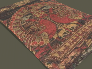 Ancient bird carpet Modèle 3D