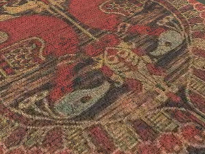 Ancient bird carpet 3D Model