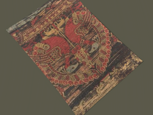 Ancient bird carpet Modèle 3D