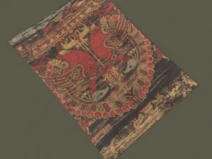 Ancient bird carpet 3D Model
