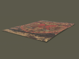 Ancient bird carpet Modèle 3D