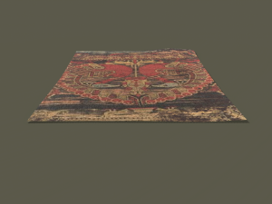 Ancient bird carpet Modèle 3D