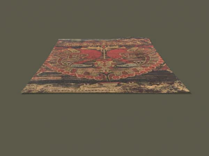 Ancient bird carpet 3D Model
