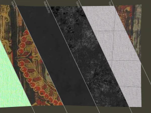 Ancient bird carpet 3D Model