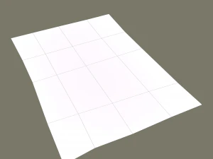 Ancient bird carpet 3D Model