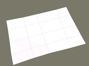 Ancient bird carpet 3D Model