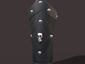 Medieval skull bracers 3Dモデル