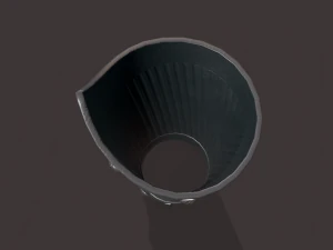 중세 해골 팔보호구 3D 모델