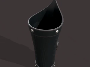 중세 해골 팔보호구 3D 모델