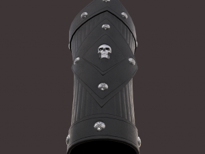 Medieval skull bracers 3Dモデル
