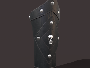 Medieval skull bracers 3Dモデル