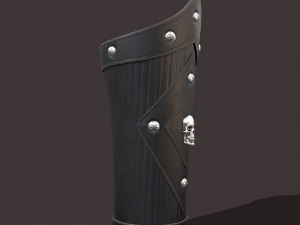 Medieval skull bracers 3Dモデル