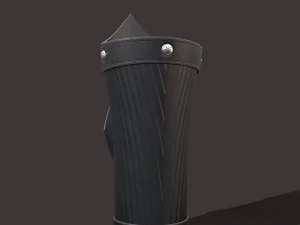 중세 해골 팔보호구 3D 모델