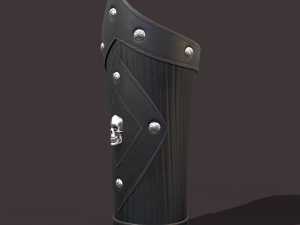 Medieval skull bracers 3Dモデル