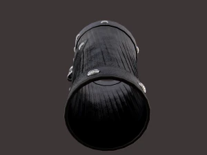 중세 해골 팔보호구 3D 모델