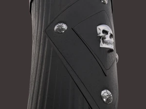 중세 해골 팔보호구 3D 모델