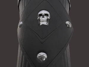 중세 해골 팔보호구 3D 모델