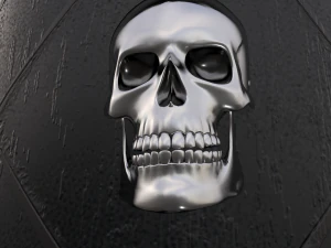 중세 해골 팔보호구 3D 모델