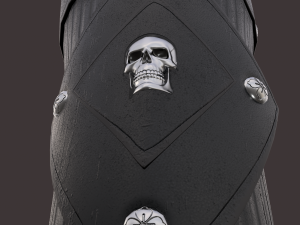 Medieval skull bracers 3Dモデル